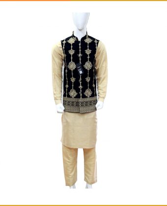 Shalwar Kameez Suit With Waistcoat